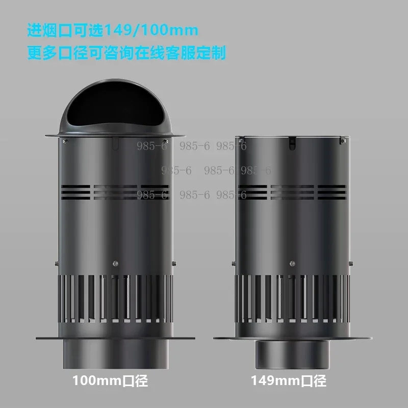 High Temp Stainless Steel Induced Draft Fan, Anti-Corrosion Smoke Exhaust Blower for Fireplace