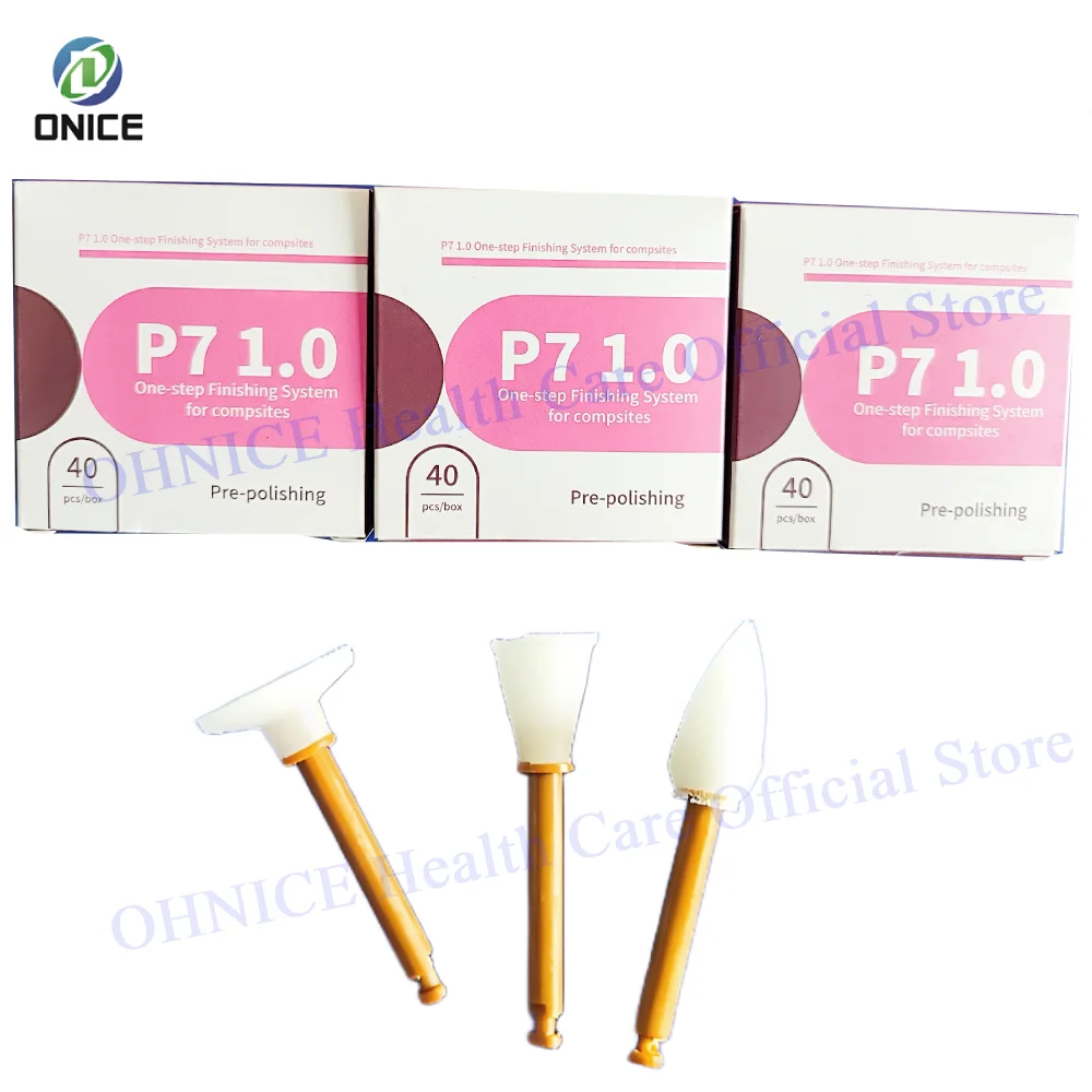 

Dental Composite Finishing Kit: 40-Pcs One-Step System with RA Shank Points/Cups/Discs for Professional Polishing & Finishing