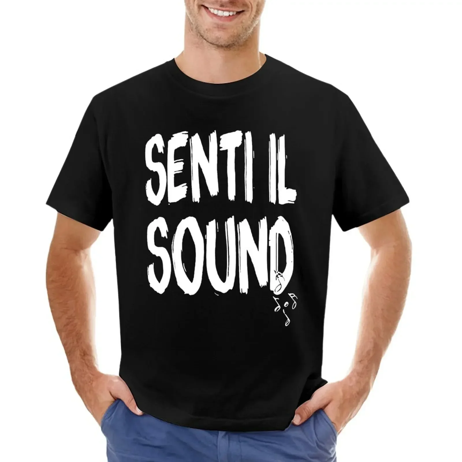 Senti Il Sound Marco Mengoni Funny Geek Nerd T-shirt Short sleeve tee customs design your own cute tops mens t shirts pack