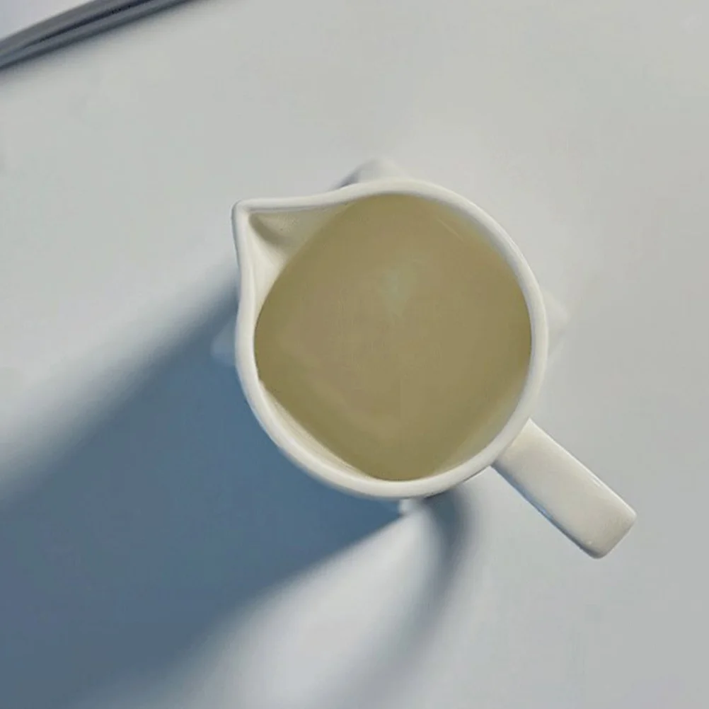 

Ceramic Milk Creamer 230ml Compact Adorable Design Perfect for Serving Coffee Tea and Beverages Milk Cup with Spout