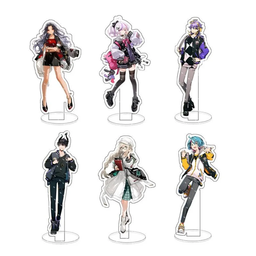 NIJISANJI Vtuber Kyo Kan Aia Amare Acrylic Stand Ornaments Anime Action Figures Cartoon Model Christmas Gifts Girls