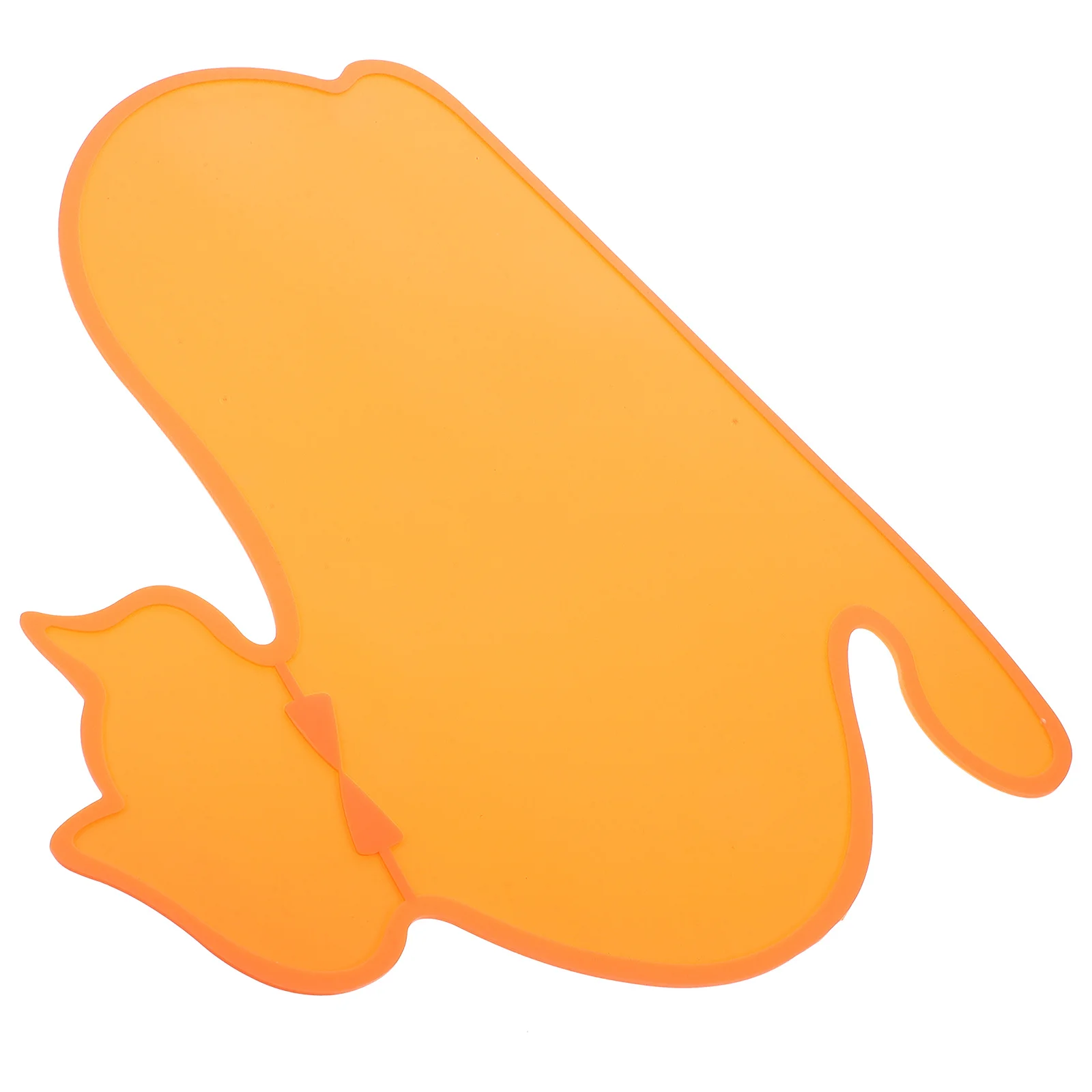 

1Pcs Orange Silicone Pet Placemat 47x36.5cm Anti-Slip Waterproof Heat Insulated Dog Food Mat Silicone Placemat