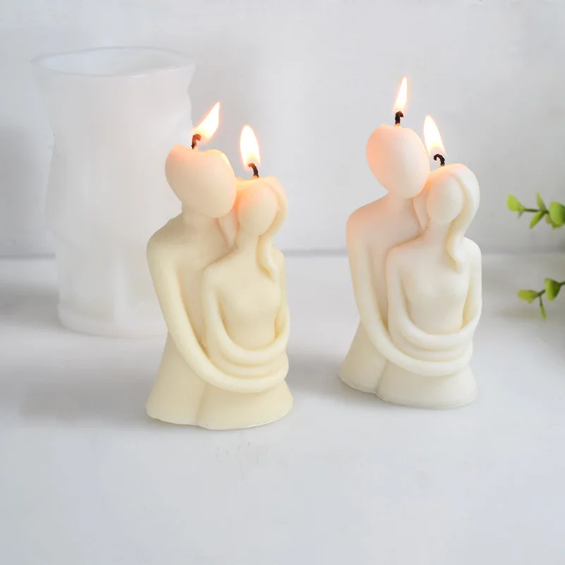 

Candle silicone mold DIY couple's photo cake baking mold aromatherapy plaster mold home decor making