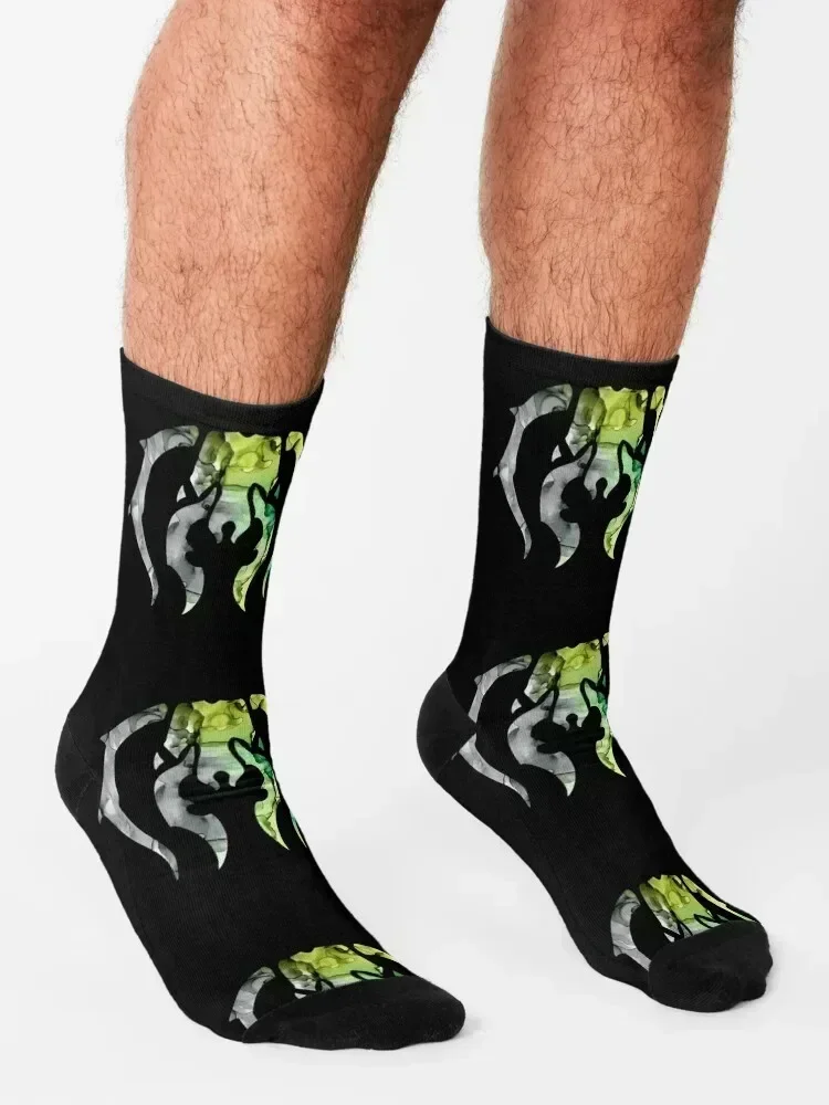 MTG Golgari Swarm Ravnica Guild Insignia Logo Black Background Socks floor sports stockings Wholesale Socks Girl Men's