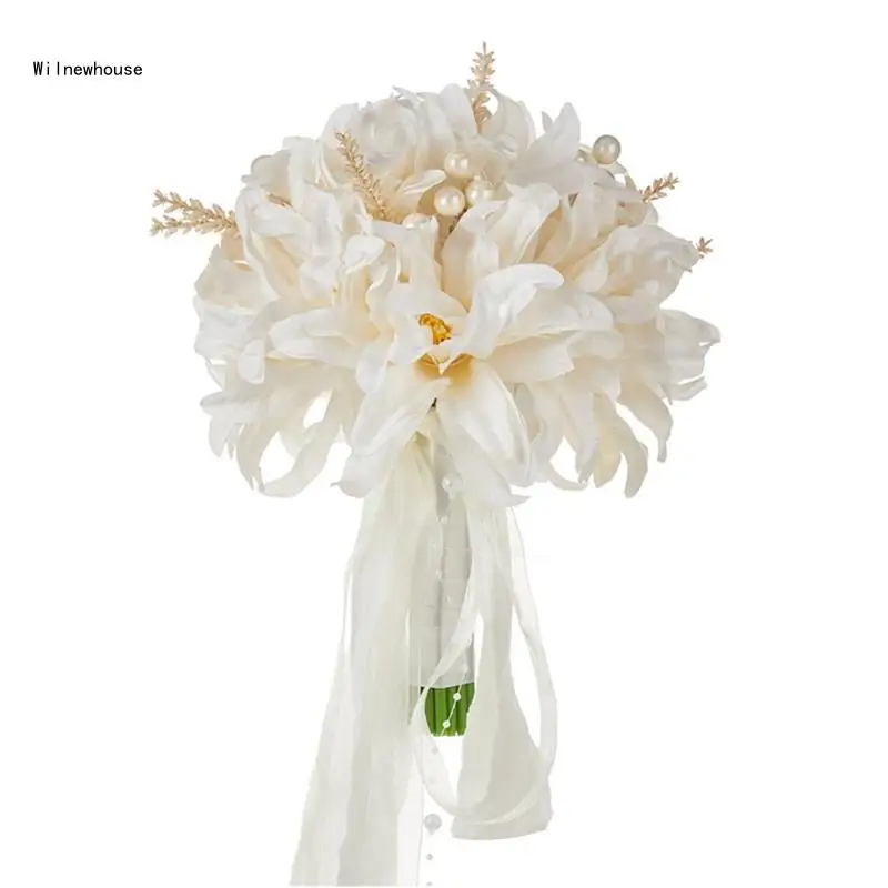 

Wedding Bouquets for Bride, Bridal Bouquets for Wedding Party Decorations Dropship