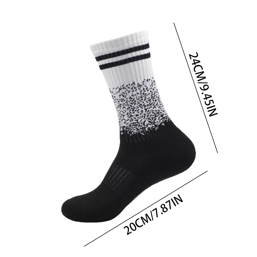 زوج واحد من الجوارب الرياضية للرجال والنساء، جوارب رياضية للتنس وكرة السلة، جوارب ركوب الدراجات، جوارب تزلج خارجية سميكة ومتينة للثلج #6