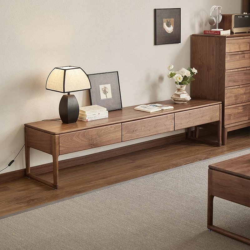 

North American Black Walnut Living Room TV Console