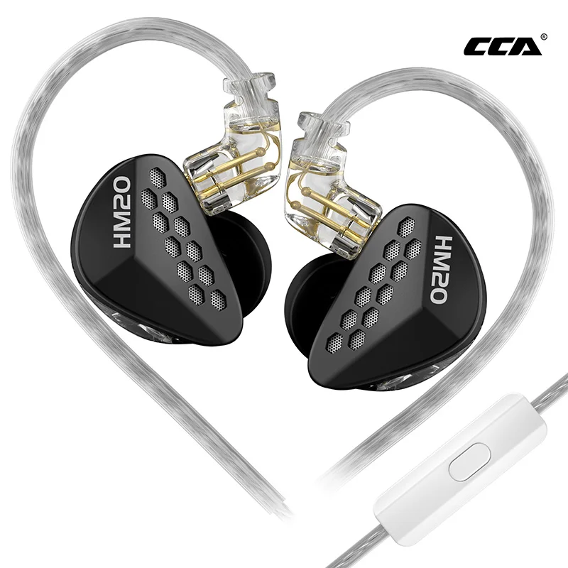 

CCA HM20 HIFI Earphones 1DD+7BA In Ear Earphone Hybrid Technology Monitor Earbuds Sport Game Mobile Phone Bass Headphones