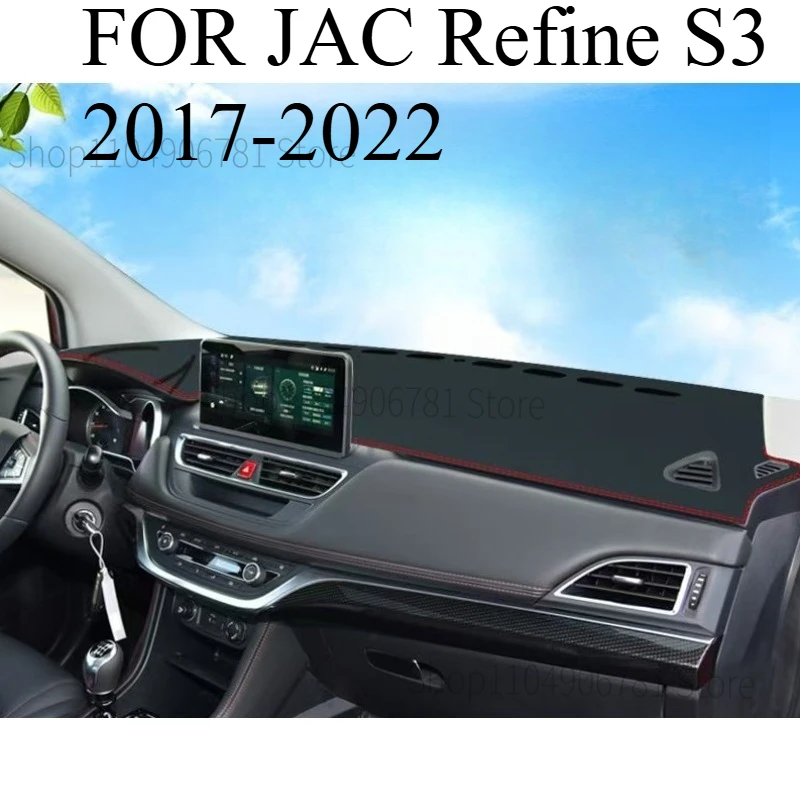 

FOR ‌JAC Refine S3 2017-2022 Car Dashboard Sun Shade Mat, Anti-Slip Faux Leather Decorative Protective Accessory