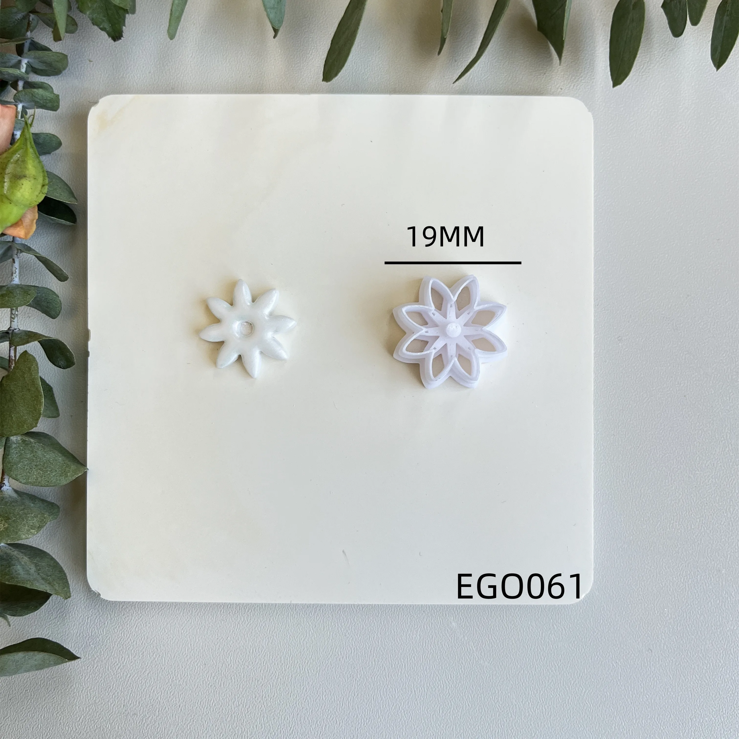 Weiche Keramik-Polymer-Ton-Schneidemaschine, romantische Blumenform, Schneidform, DIY handgefertigte Ohrringe, Schmuck, Anhänger, Herstellungswerkzeug – Detail 5