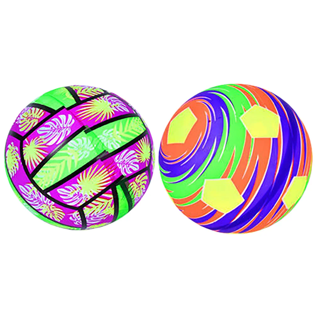 

2Pcs Plastic Football Sports Soccer Glowing Soccer Football Training Soccer (Random Style)