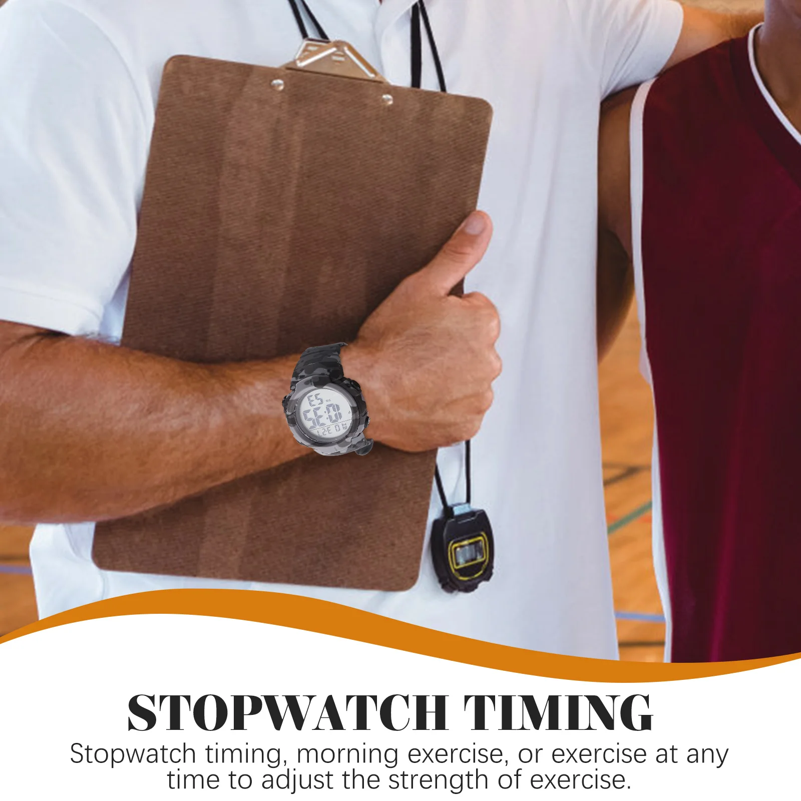 

Digital Sports for Men Women Luminous Digital Sports Watch Large Screen Waterproof Stopwatch Timing Fitness Accessories