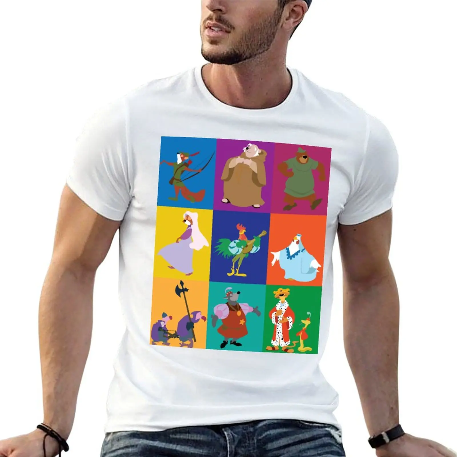 

man man characters cotton for g shirt T-Shirt t Robin t Hood men shirts