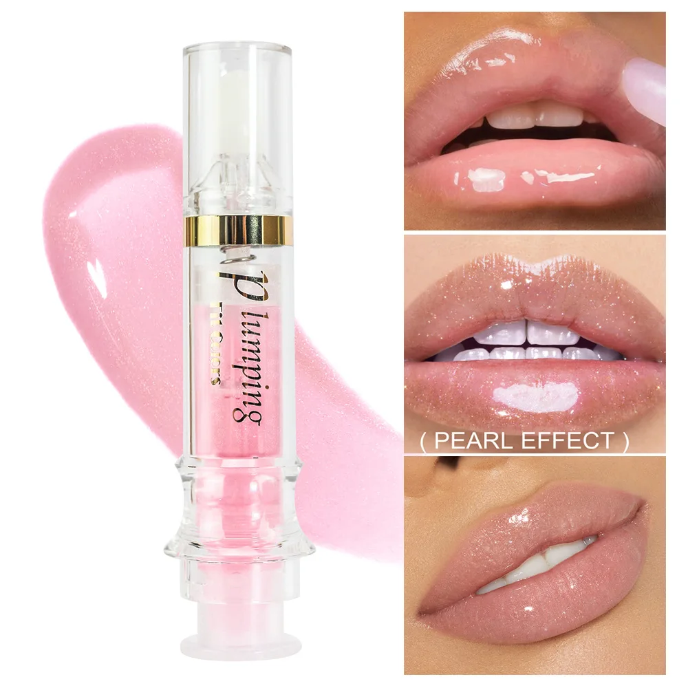 Fit Colors muti-color Needle lip temperature change Lip gloss Mirror moisturizing lip glaze Fade lip pattern Pearl transparent