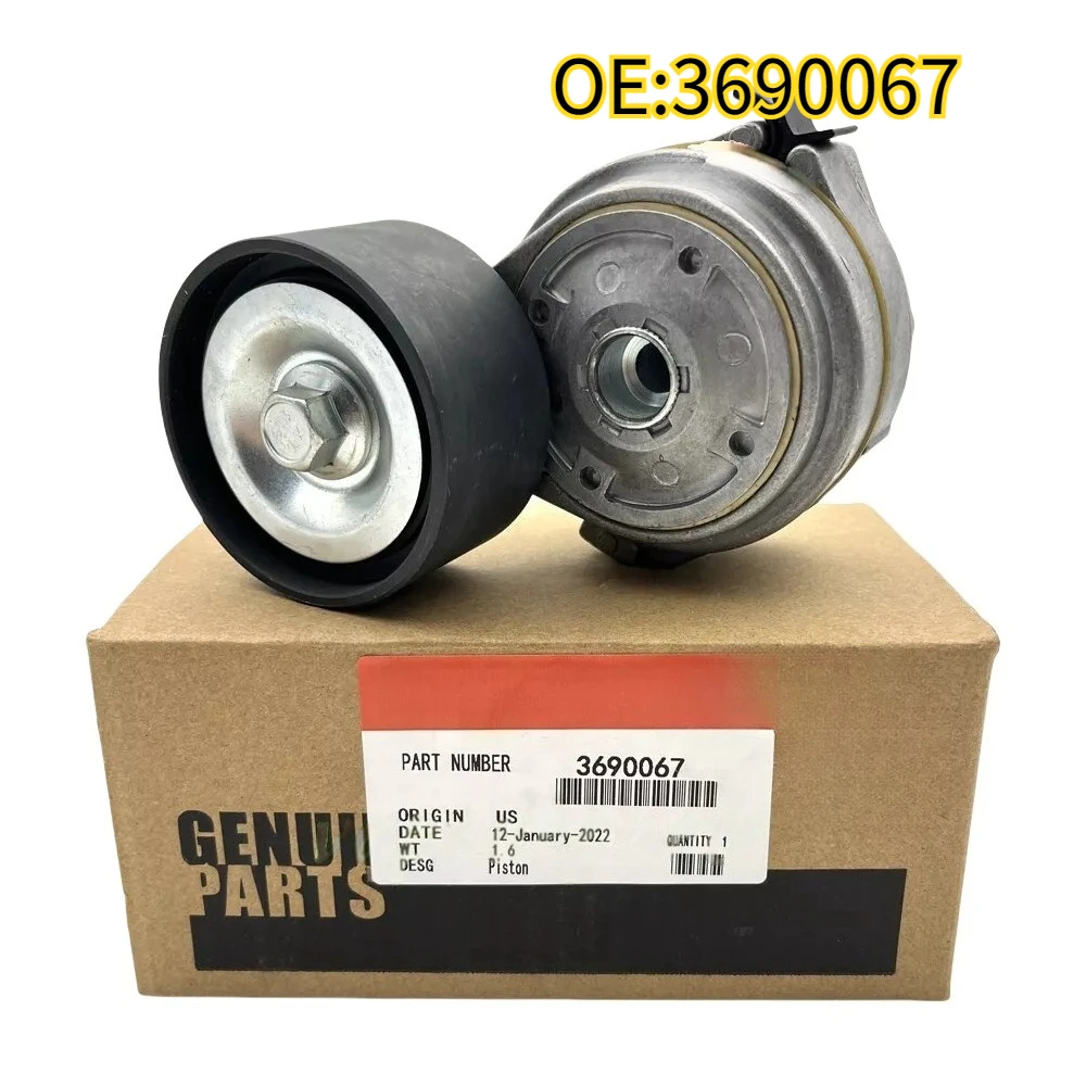 

For 3690067 Belt Tensioner Pulley 3104149 2891940 Fit For Cummins ISX Engine Cummins