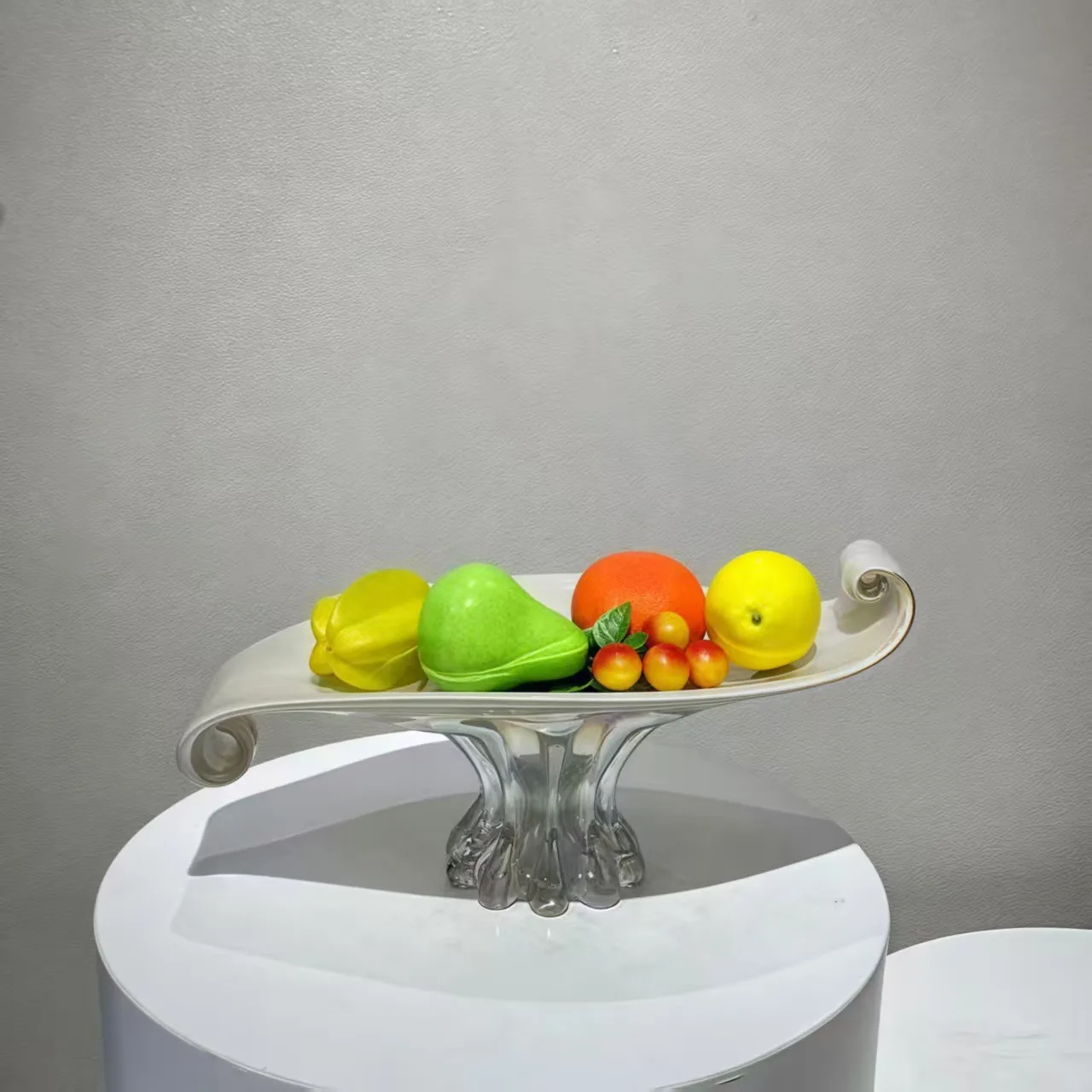 

PZ Modern glazed fruit plate living room home Internet celebrity personality creative tea table
