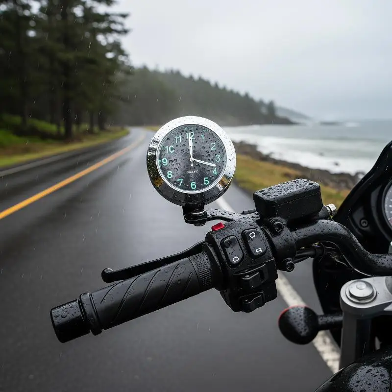 Illuminated Clock For Vehicles Suitable For Motorcycles And Electric Bikes Easy To Install Durable Metal Casing Various Designs view 5