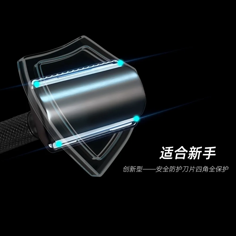 3 cores masculino profissional manual barbeador barbeiro navalha de barbear cortador de barba presente navalha de segurança com alça ponderada matel