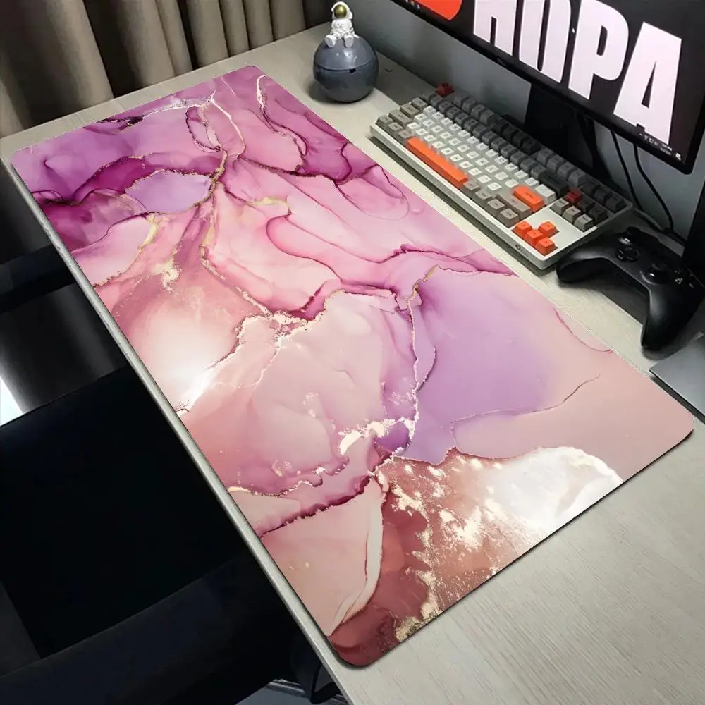 Alas Mouse Komputer Baru XXL Alas Mouse Alas Mouse Alas Mouse Mode Marmer Gamer Karpet Kantor Lembut Alas Meja Alas Mouse Desktop