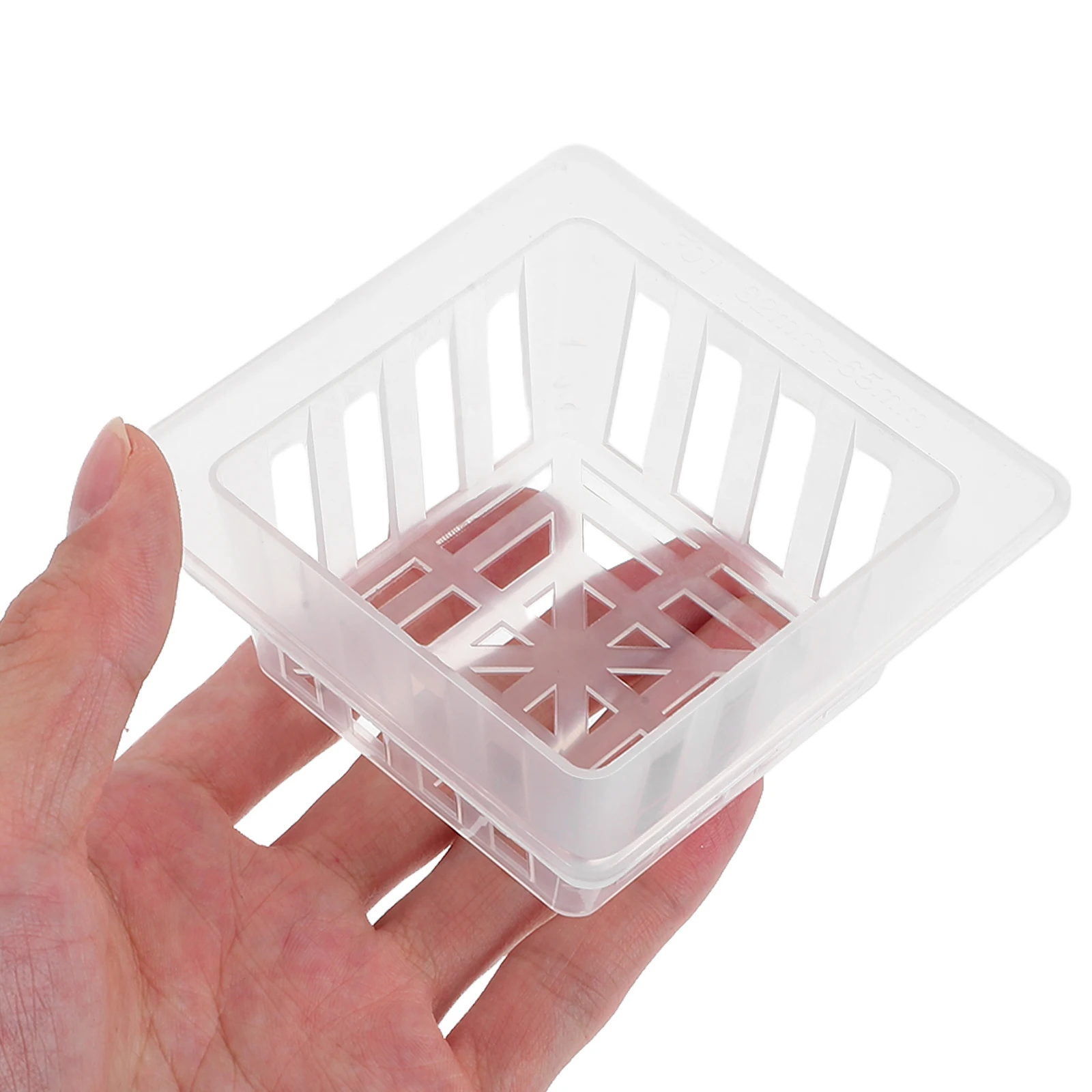 

4 pcs Hydroponic Baskets Fixers Transparent Net Cups for Hydroponic Water Planter Aquarium Plants Durable Mesh Pot