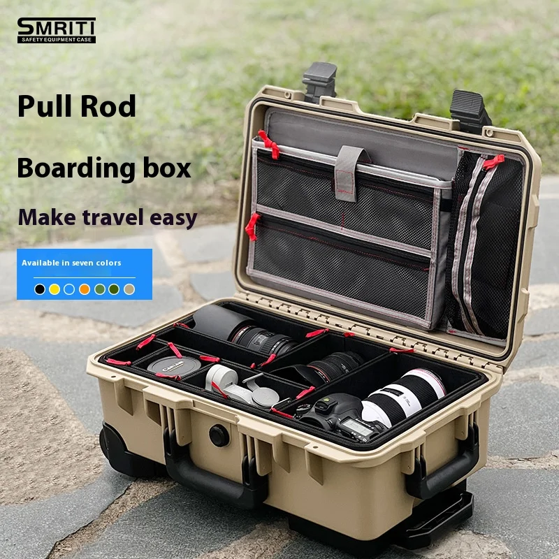 Large Hard Case Tool Box Waterproof Plastic Tool Box for Workers Professional Accessories Sponge Tool Case Shockproof Organizer