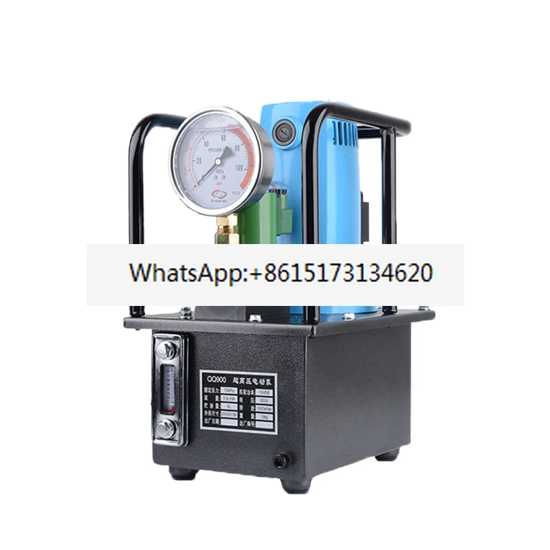 الحديد، QQ-900 مضخة الزيت الهيدروليكي الكهربائية الصغيرة، مضخة كهربائية عالية الضغط للغاية، صمام الملف اللولبي، ضغط القدم، الصحافة الهيدروليكية #2