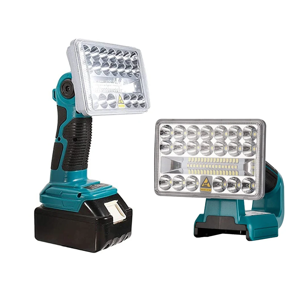 2000LM 18W LED Work Light for Makita 18V Li-ion Battery Rechargeable Lamps Portable Outdoor Camping Light Flashlight