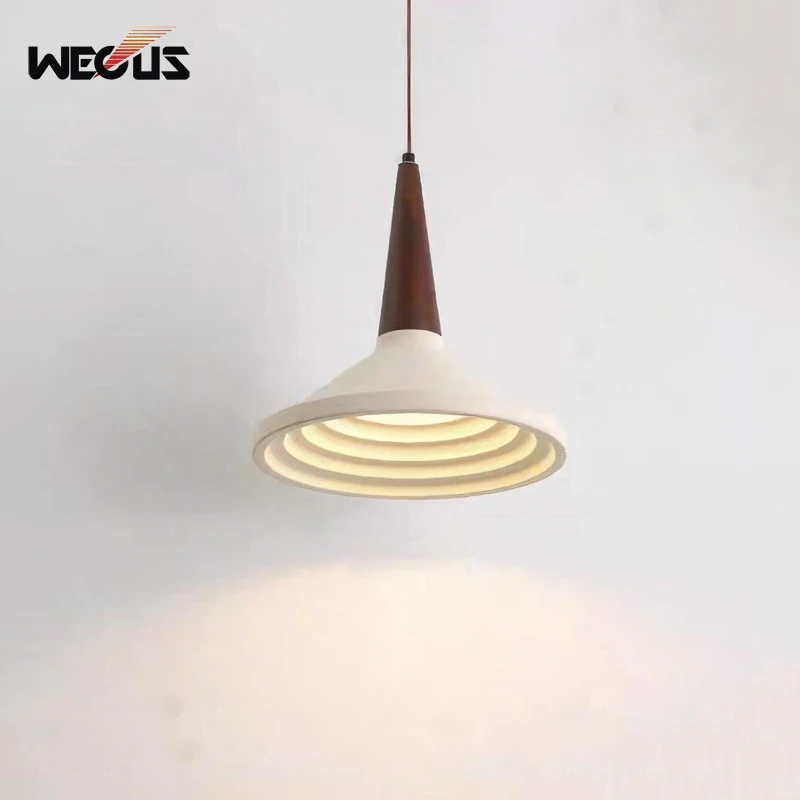 

Современный минималистичный цементный деревянный подвесной светильник с одной головкой, креативный бар, столовая, спальня, офис, подвесной светильник в скандинавском стиле