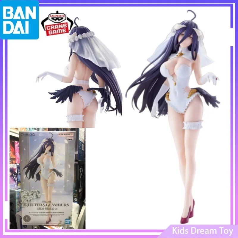 

Bandai in Stock Original BANPRESTO OVERLORD GLITTER&GLAMOURS -ALBEDO- WEDDING Ver. Anime Action Figures Toys Collectible Model