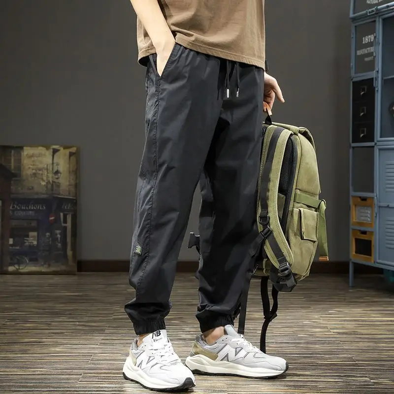 

2026 New Men's Harem Pants Spring Autumn Loose Fit Casual Sporty Streetwear Versatile Cargo Trousers