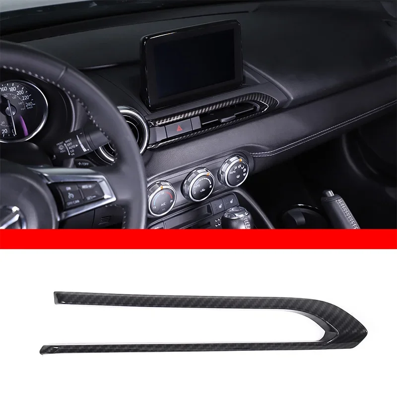 

For Mazda MX-5 2016-2024 ABS carbon fiber car center control air outlet decorative frame sticker car interior accessories