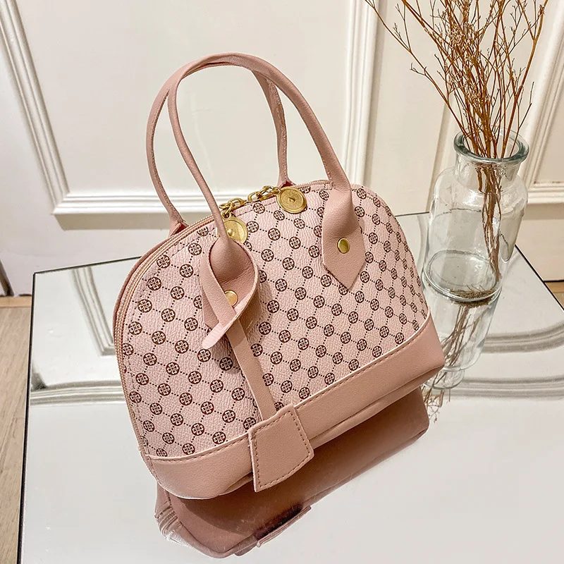 

Women's shoulder bag fashion polka dot print handbag personality collision color shoulder bag shell crossbody bag