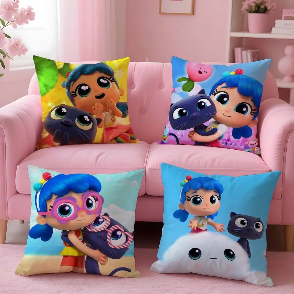 Funda de almohada True R-Rainbow-W K-Kingdom, funda de almohada con estampado de patrón, funda de cojín para sofá, decoración para dormitorio y habitación