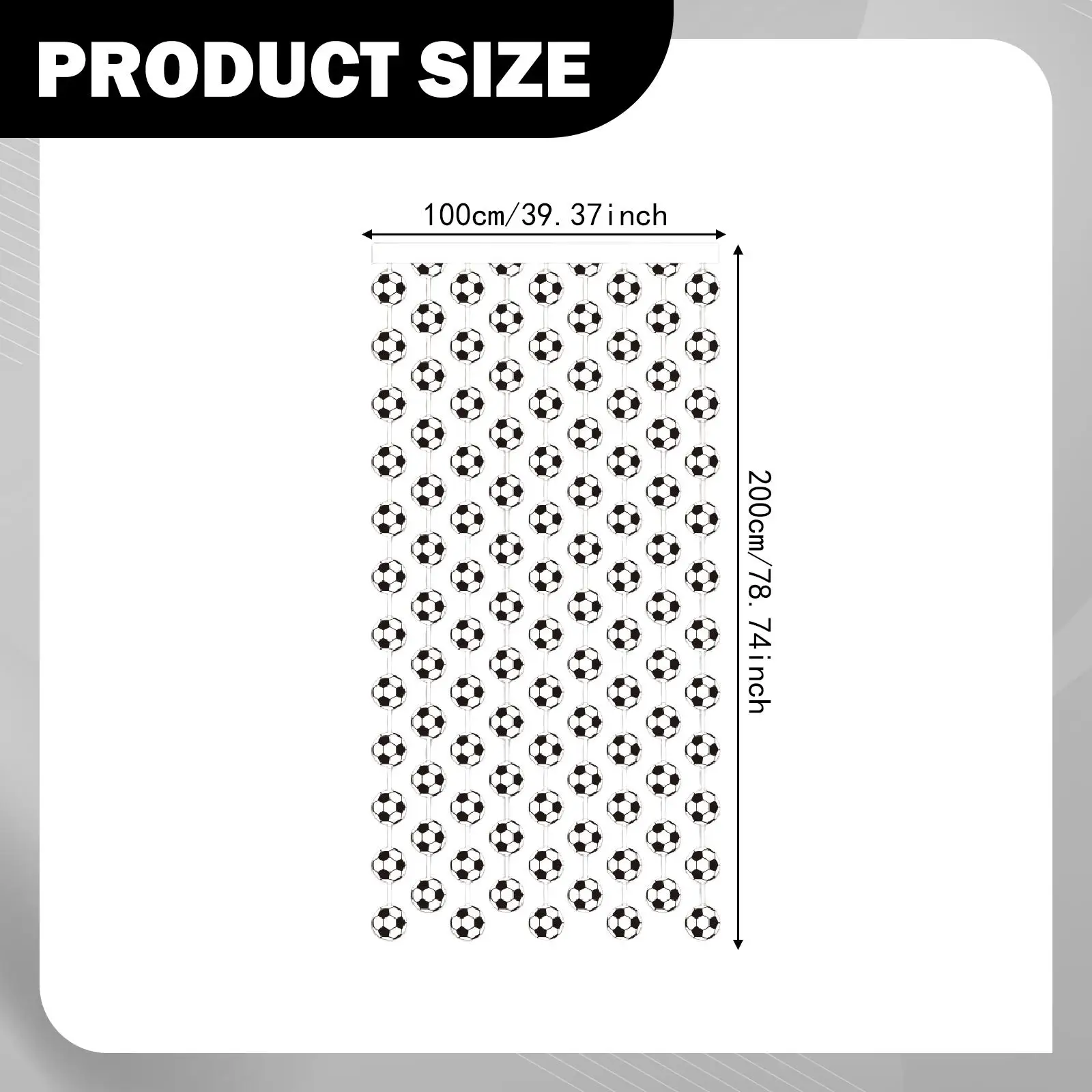 Soccer Rain Curtains Easy Use,Generous Supplies Ornament,Versatile Sports Themed Party Boys,Football Party Curtain Backdrop