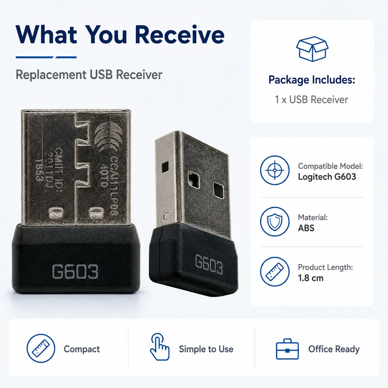 Penerima USB untuk Mouse Nirka - Gaming Keyboard And Mouse Wireless ulasan dan harga