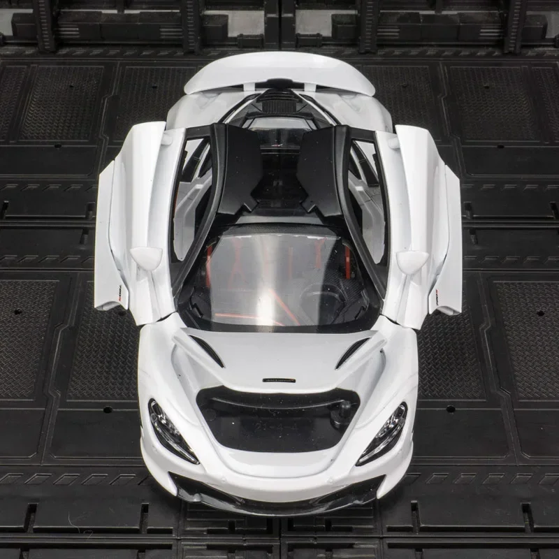 

720S Spider Alloy Спортивный автомобиль 1:24 Модель Литой под давлением звук Супер гоночный подъемный хвост Горячие колеса автомобиля Подарки