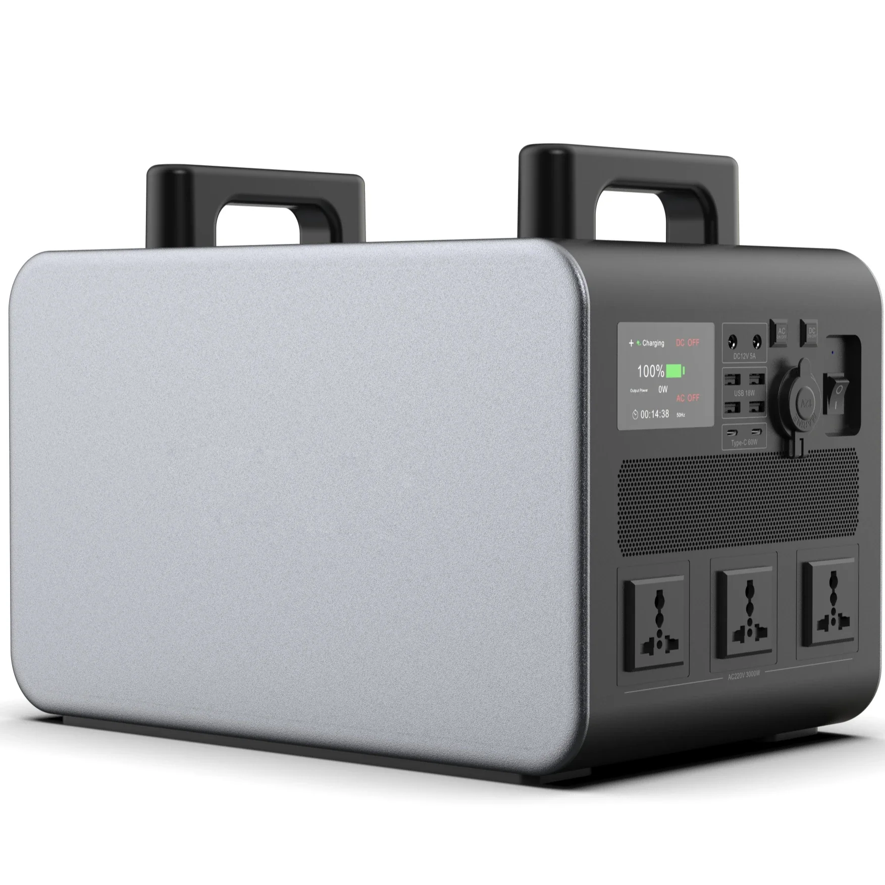 New 2000W Energy Storage Battery Backup Outdoor Power Supply AC/DC USB Household Portable Mobile Power Station