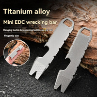 TC4 Titanium Alloy Pry Bar Mini Pry Bar EDC Multifunctional Pocket Tool Outdoor Bottle Opener Exquisite Gift Camping Equipment