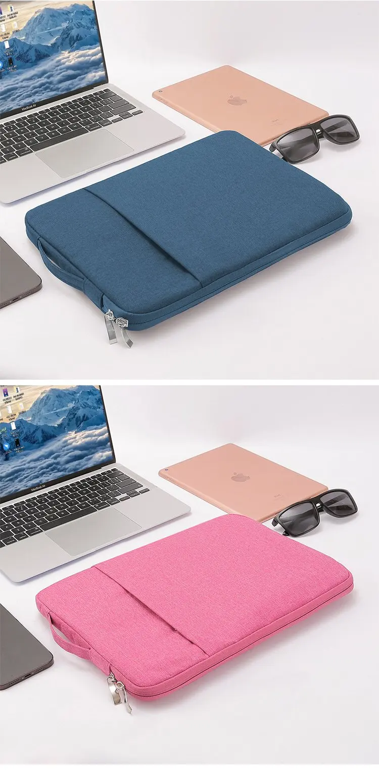 Laptop-Hülle 11-16 Zoll Oxford-Stoff Schutztasche für Notebook mit Fleecefutter – Detail 16