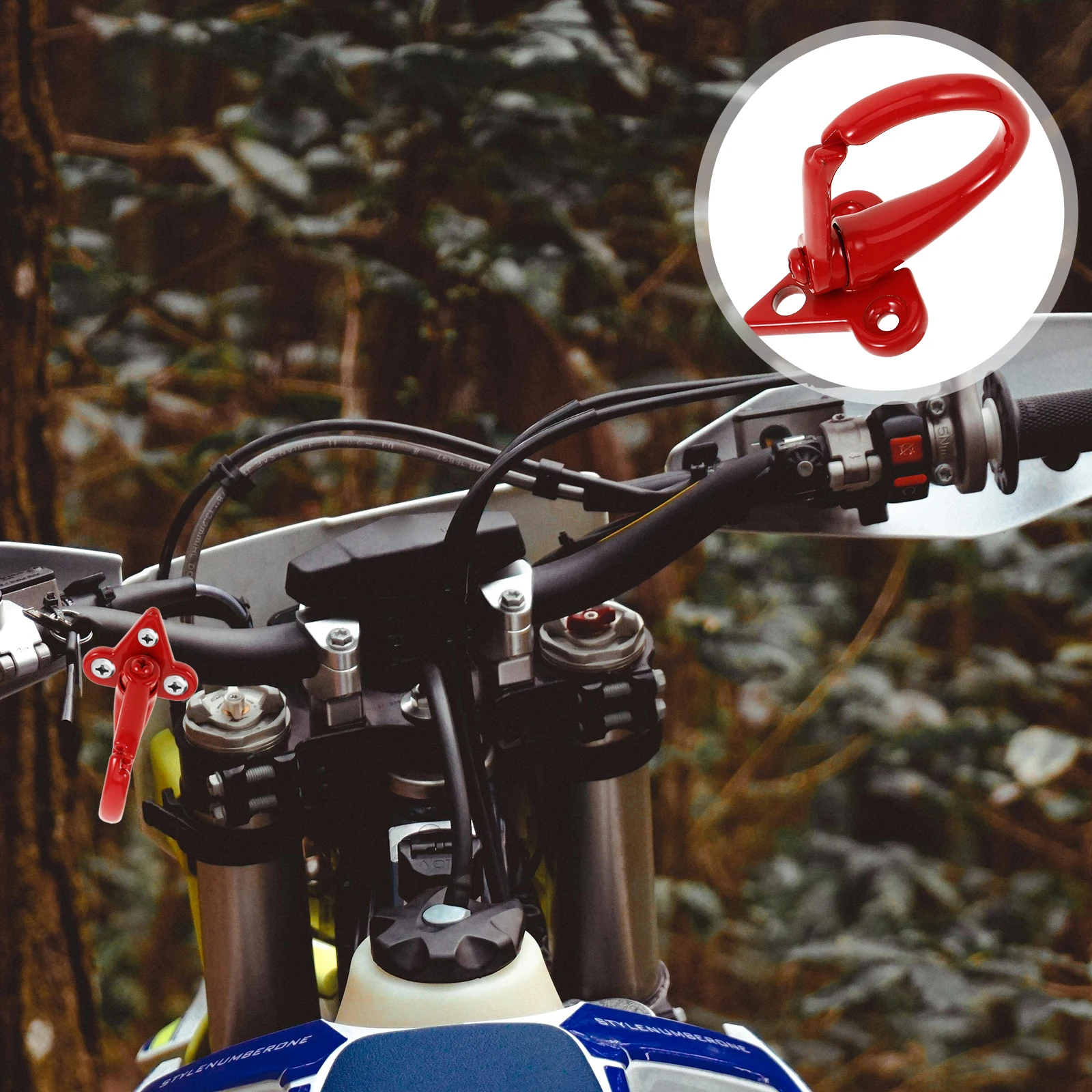 

Motorcycle Hook Electric Bike Scooter Handlebar Aluminum Alloy Hanger Moped Accessories Gear Hanging Bag Rack Holder