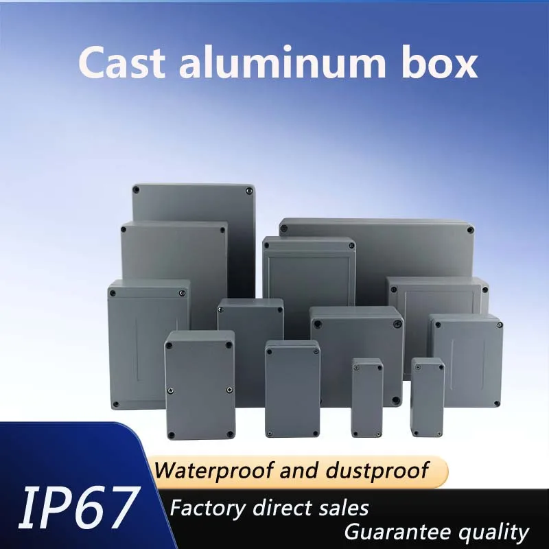Industry IP67 Waterproof Cast Aluminum Junction Box for electronic project Outdoor Explosion-proof Electrical Enclosure Case