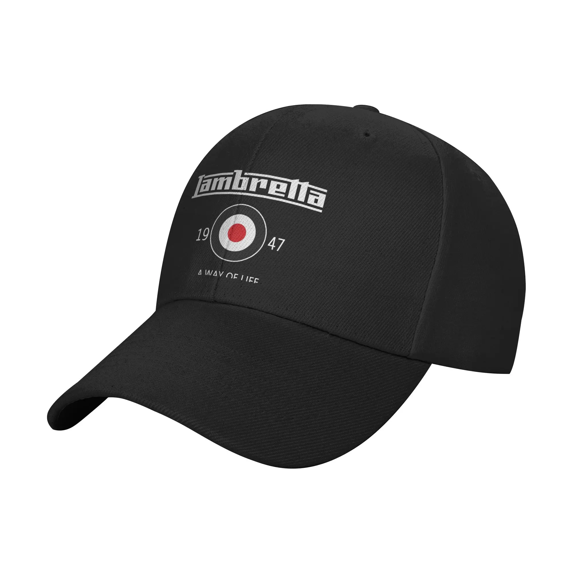 Fashion Lambretta Logo Nam Ao Phong Co Thuyen Hang Curved Brim Baseball Cap Photo Shooting Caps