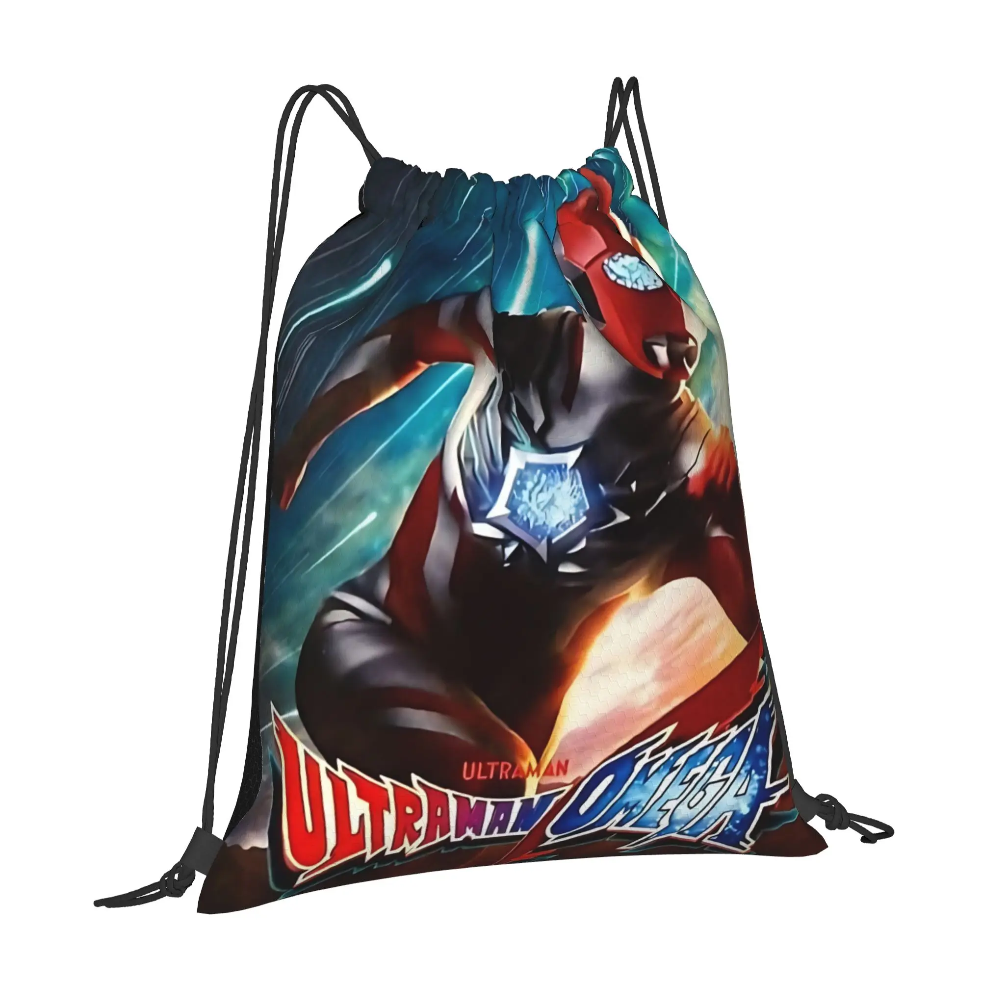 For travel Pouch Ultraman  Kawaii Drawstring Bags Sports Shoe Clothes Storage Multi-function Teen Portable Rucksack