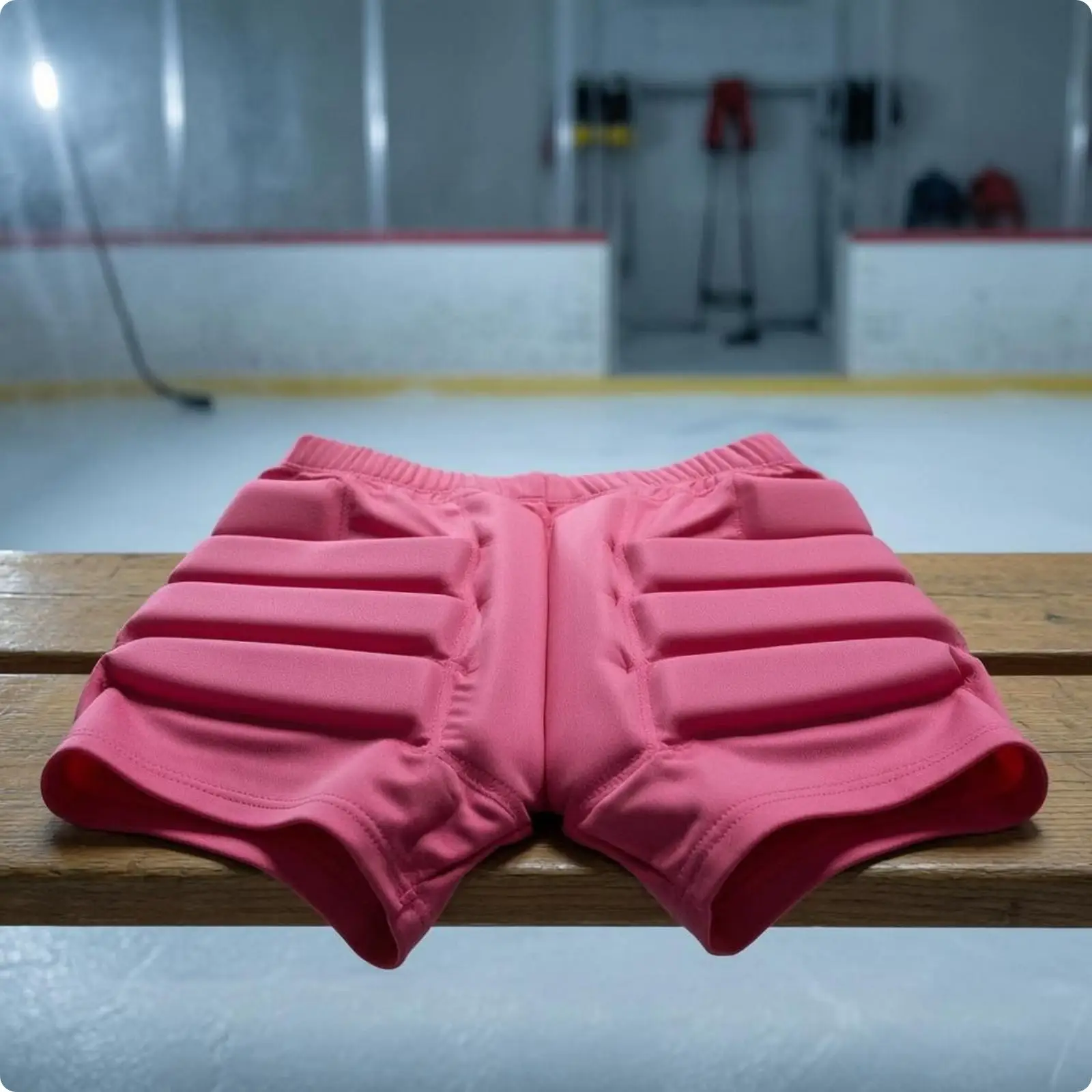 Ice Skating Impact-Resistant Shorts Black Padded Skating Shorts Elastic Waistband Tailbone Pants