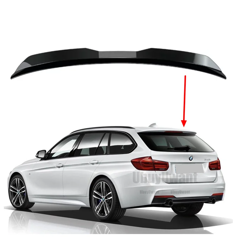 Für BMW 3 F31 M-PACK Facelift 3er Spoilerverlängerung Touring 2012-2018 ABS-Kunststoff Auto Heckkofferraumflügel Heckspoiler
