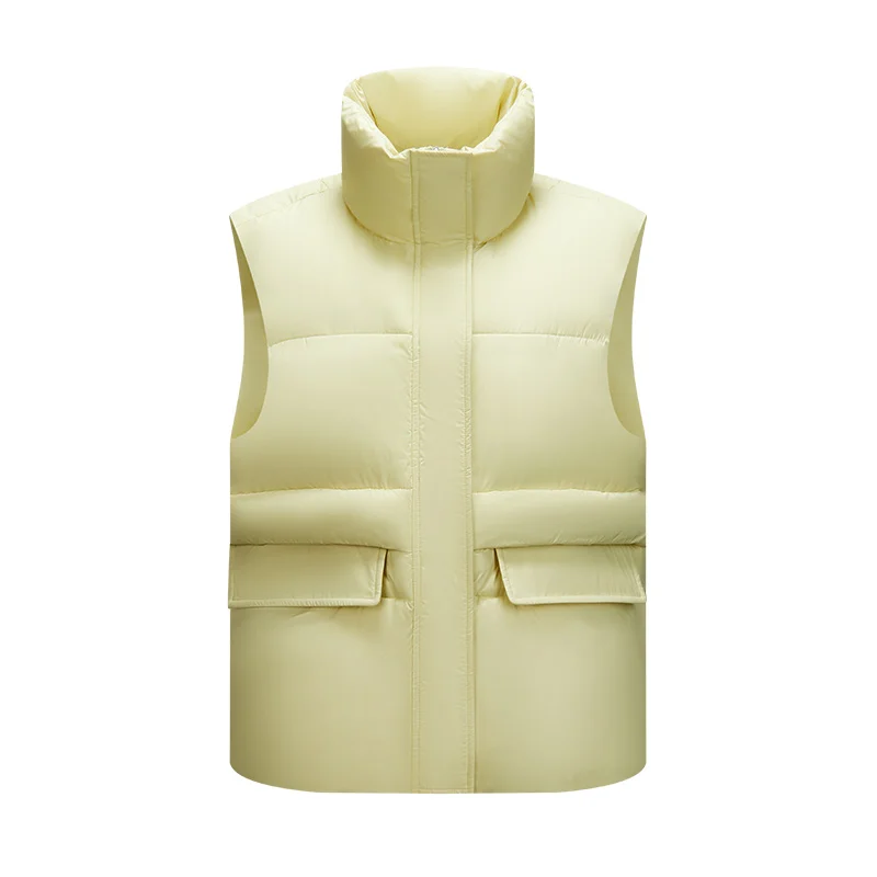 Semir Cotton Vest Women Waterproof Solid Versatile Oversize 2025 Winter New Stand Collar Outerwear