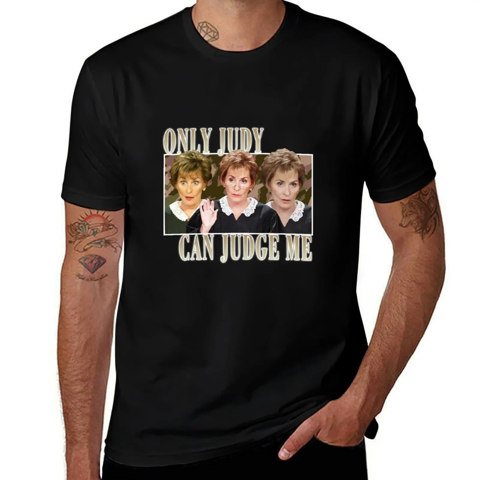 Judy can judge me funny Classic T-Shirt Casual Pattern Print Tee Shirt T-Shirt