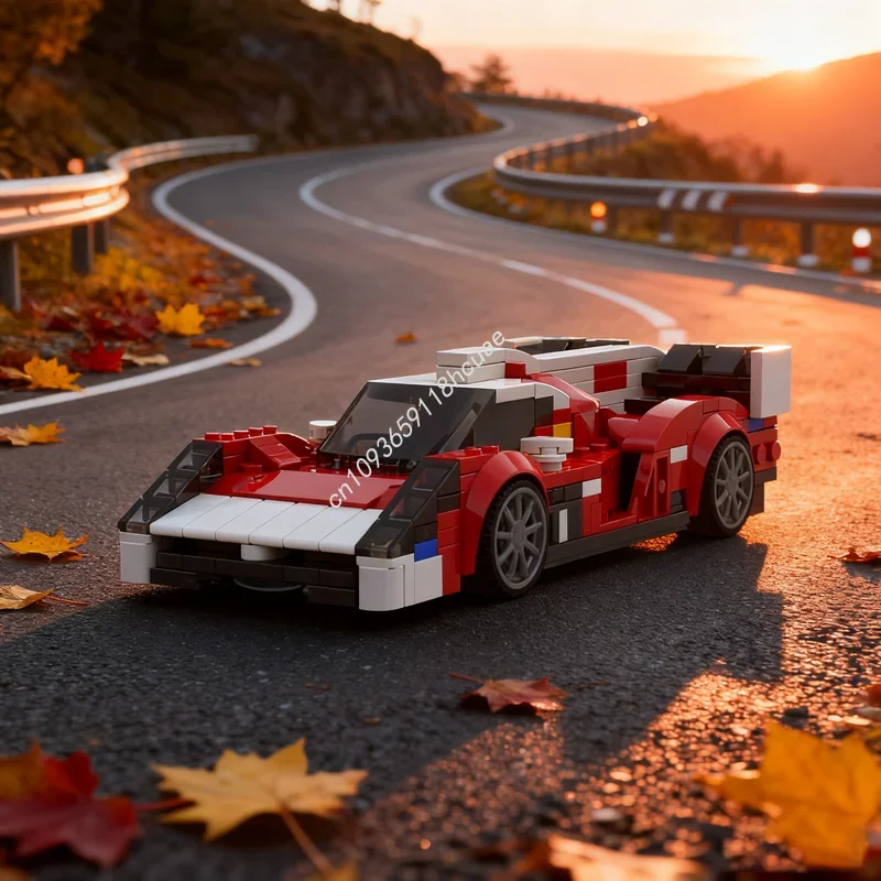 

399 деталей MOC Scuderia Cameron Glickenhaus SCG LMH: Конструктор-модель, Рождественский подарок, развивающие DIY-игрушки, строительные блоки для детей