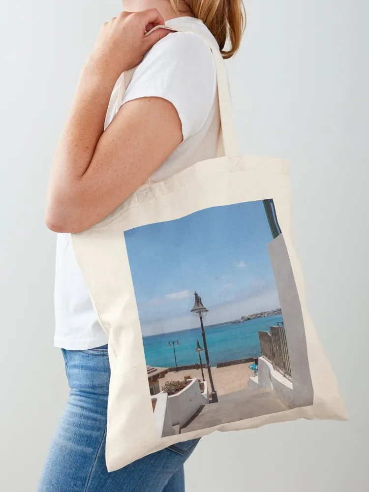 

Playa Blanca promenade Tote Bag canvas bags shoping bag Fabric bag custom canvas