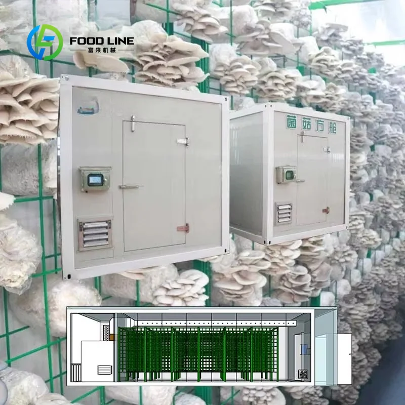 Système de ferme hydroponique NFT en conteneur, contrôleur intelligent, équipement de culture de champignons, serre de culture verticale, équipements d'agriculture verticale